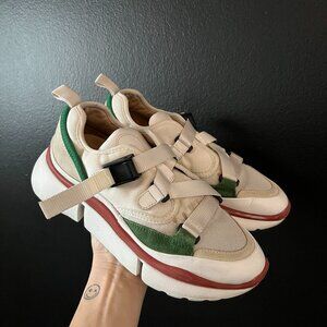 Chloé Sonnie Leather Sneakers White Women's Size 5